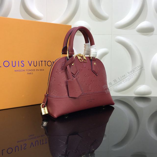 LV包 LV女包 全皮壓花貝殼包 小號NEO ALMA bb休閒包 LV小號單肩斜挎包  ydh3323